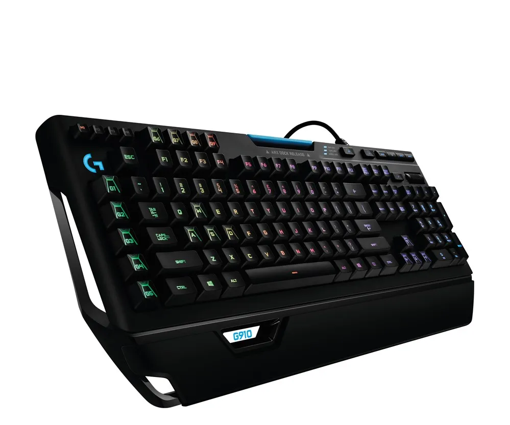 

Logitech G910 Alambrico USB Interruptor mecanico, QWERTZ, LED RGB, Negro