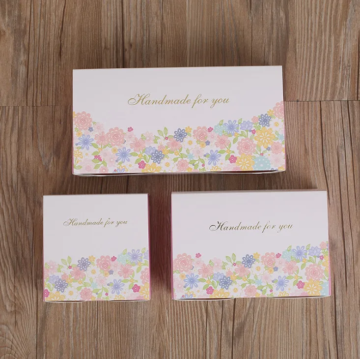 

500pcs 6 grains Secret Garden Moon Cake Box, Egg Yolk Crispy Snow Mei Niang Biscuit Box, Makaron Box