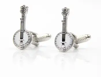 

Musical Instrument Cufflinks Funny Banjo Design Cuff Links Shirt Buttons Stud Men's Gift Fashion Jewelry Accessory 20pairs/lot