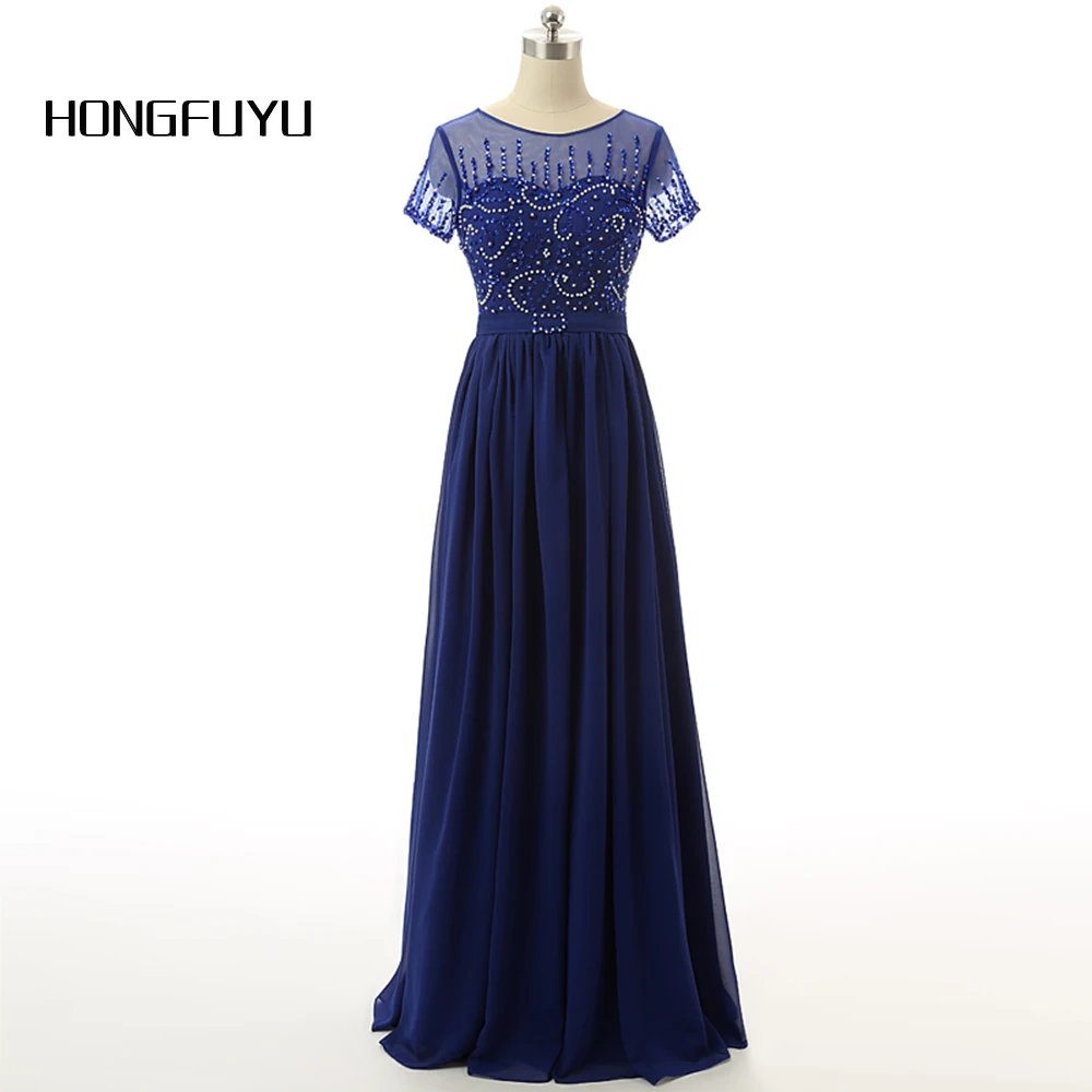 Vestido de festa/шифоновое длинное вечернее платье трапециевидной формы с круглым