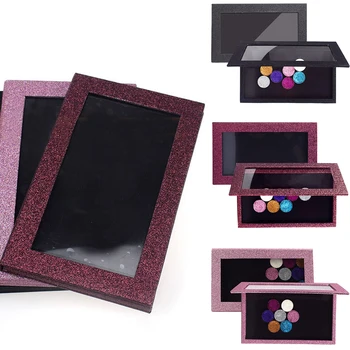

DIY Empty Portable Bling Glitter Fashion Magnet Window 0pen Eye Shadow Box Powder Blusher Lipstick Lip Gloss Makeup Tools