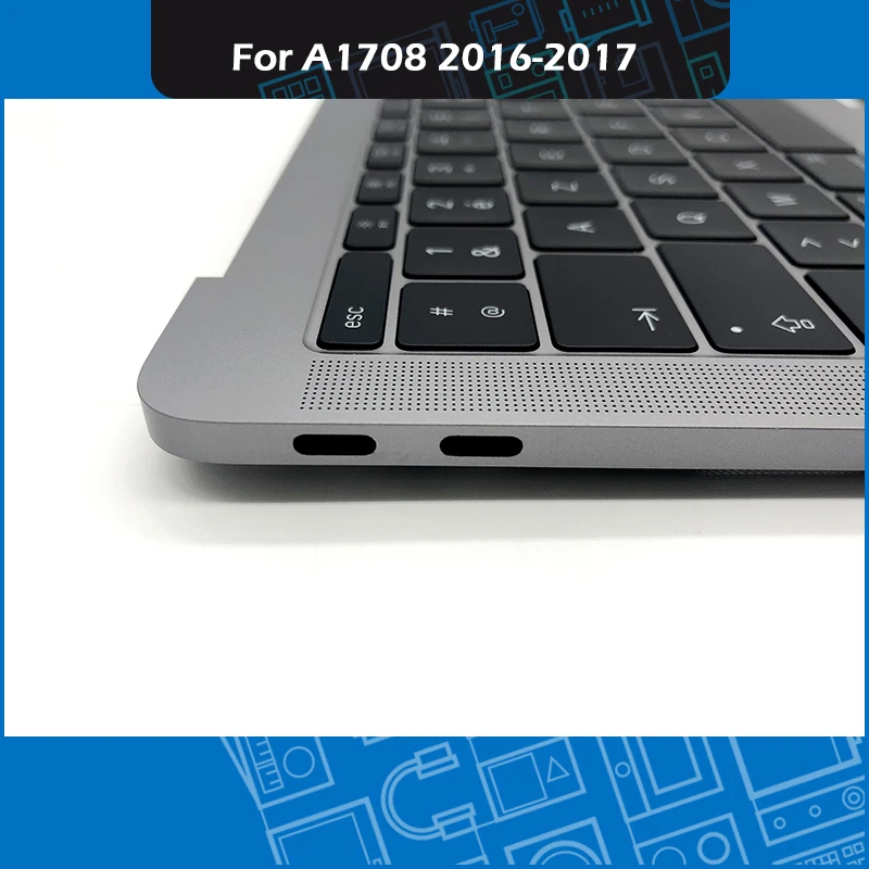 A1708 Топ чехол серый космос для MacBook Pro retina 1" A1708 подставка для рук Топ чехол с FR Французская клавиатура MLL42 MPXQ2