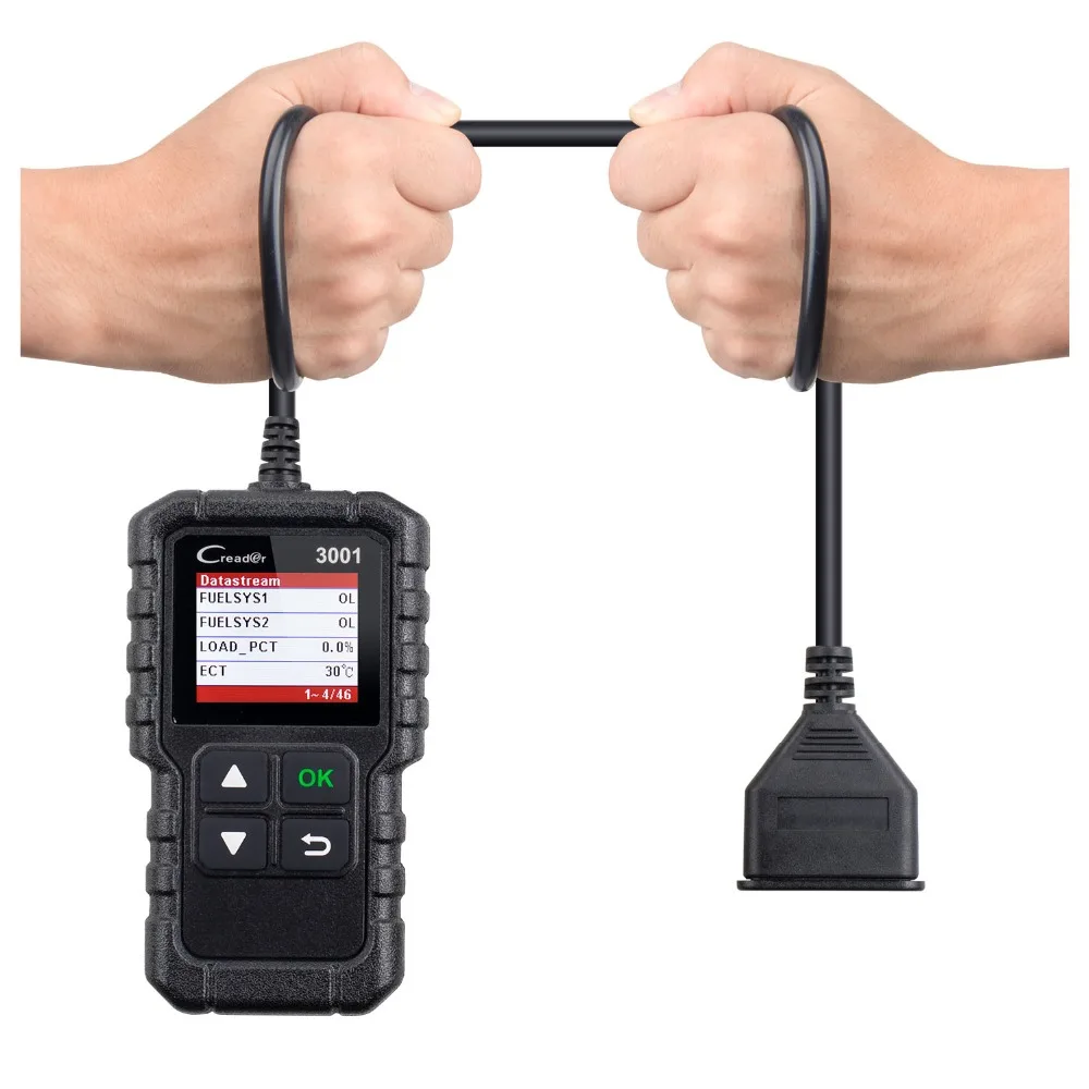 Запуск CR3001 AD310 поддержка полного OBDII/EOBD функции Creader 3001 V + OM123 диагностический