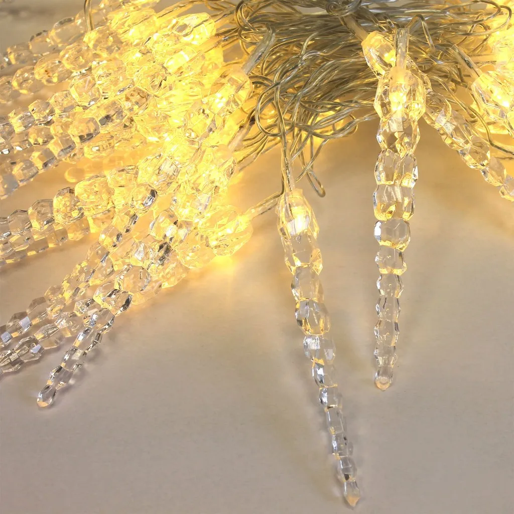 

1.5M/3M Icicle Fairy String LED Lights, Centerpieces, Outdoor Wedding, Christmas Party Lights, Room decor winter wedding Garland