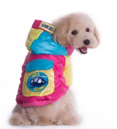 Зимняя одежда для собак, пальто для маленьких/средних/больших домашних животных, товары для животных - Цвет: Розовый
