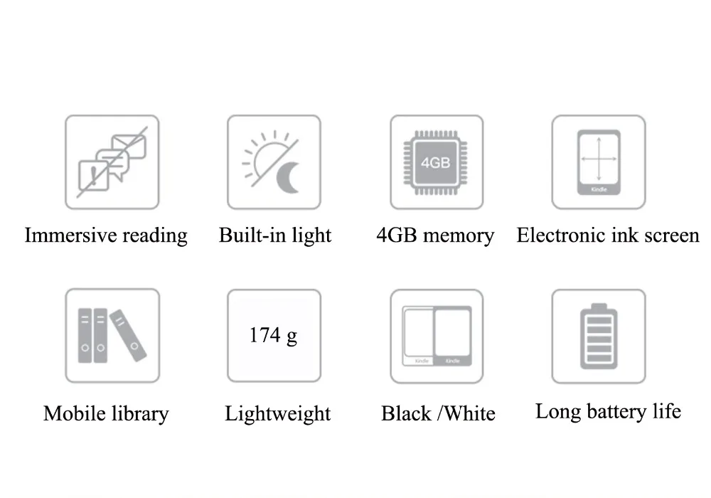  Nuevo 6 pulgadas kindle e-book 2019 versión mejor libros versión kindle lector de libros electrónic