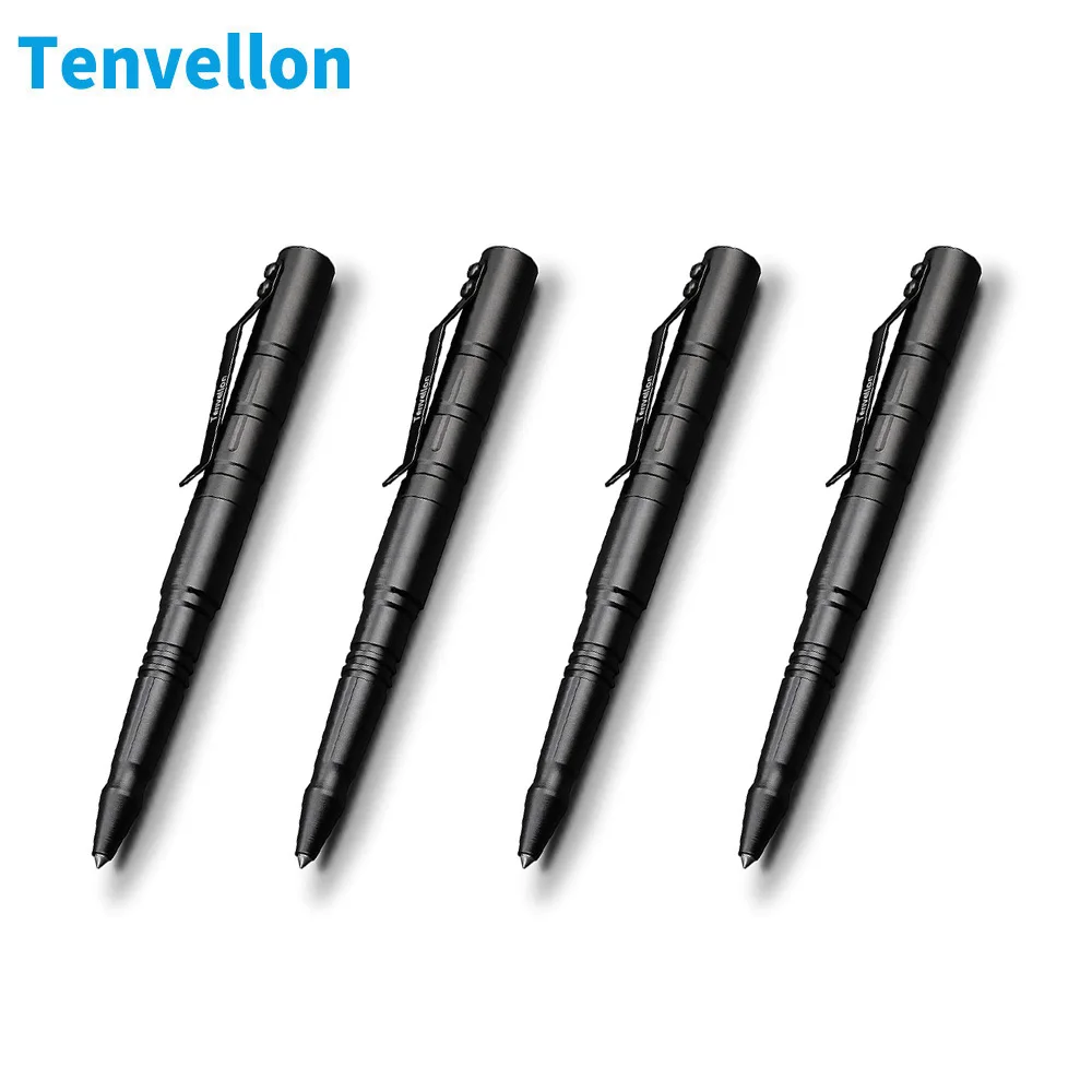 Tactical Pen Self Defense Supplies 4 pcs Military Tungsten Steel Security Protection Pens Personal Survival Defense Tool