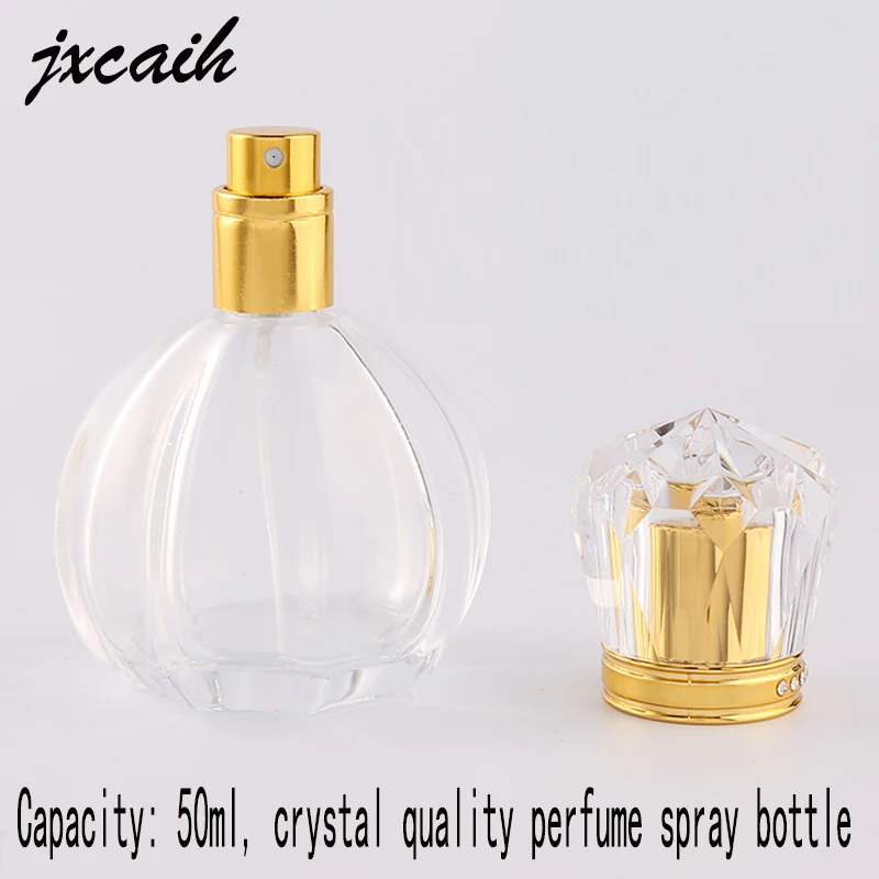 

jxcaih 1pcs 30ml Clear Refill Glass Spray Refillable Perfume Bottles Glass Automizer Empty Cosmetic Container For Travel