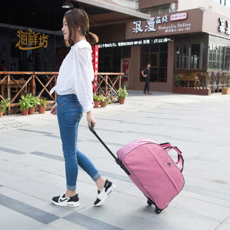 Модные водонепроницаемые женские дорожные сумки, Мужская багажная сумка на колесиках, дорожная сумка с колесами, аксессуары для путешествий