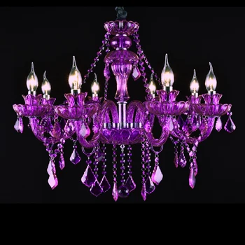 

glass beads for chandelier crystal fashion girls bedroom chandelier purple romantic creative glass crystal chandeliers violet