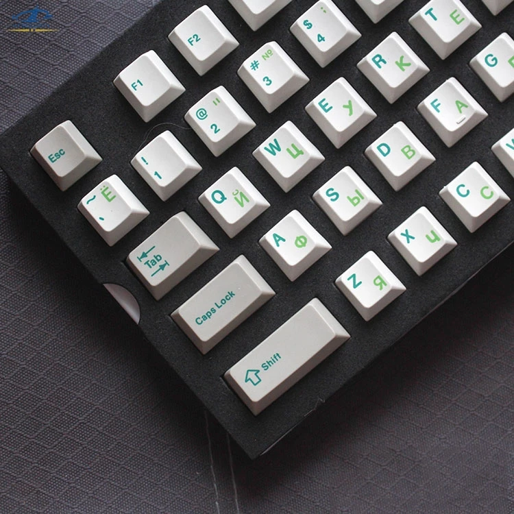 

[HFSECURITY] Customized PBT Keycaps for Mechanical Keyboard Thermal Dye Sublimation 117 Keys Colorful Russian Keycap