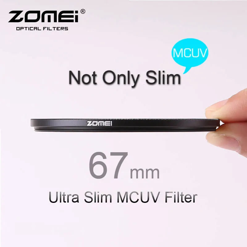 Ультратонкое Оптическое стекло ZOMEI PRO MCUV с 16-слойным покрытием MC УФ-фильтр для