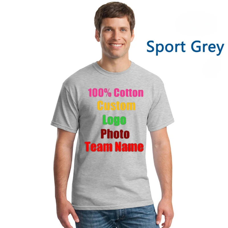 

Man Cotton Oversized Navy Back Custom Men T-shirt Custom Team Party Company Logo Photo Text Printed Male 3XL tees Tops T shirts