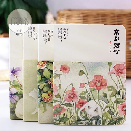 

pocket planner nuded aesthetic book notepad books notebook Japanese style hard copybook cat daily memos planner