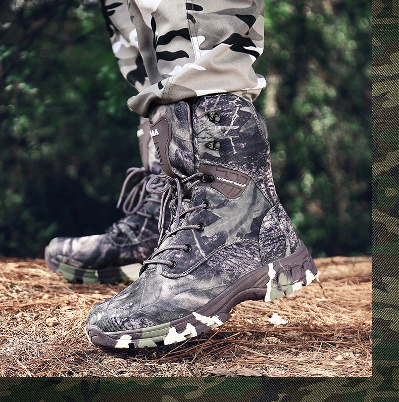 Мужские профессиональные тактические походные ботинки, водонепроницаемые дышащие мужские ботинки, военные ботинки, походные горные спортивные кроссовки