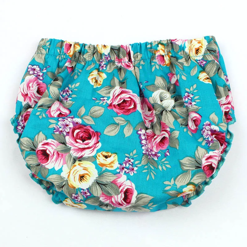 Baby Newborn Floral Bloomers Little Girls Summer Beach Clothing Baby Cotton Diaper Cover Toddler Birthday Cake Smash (11)