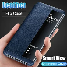 Флип-чехол для телефона с окошком для samsung Galaxy S7 Edge S7 S8 S9 S10 Plus Роскошный чехол из искусственной кожи для телефона Note 8 Note 9 A6 A7 A9 J6 j6 plus Coque