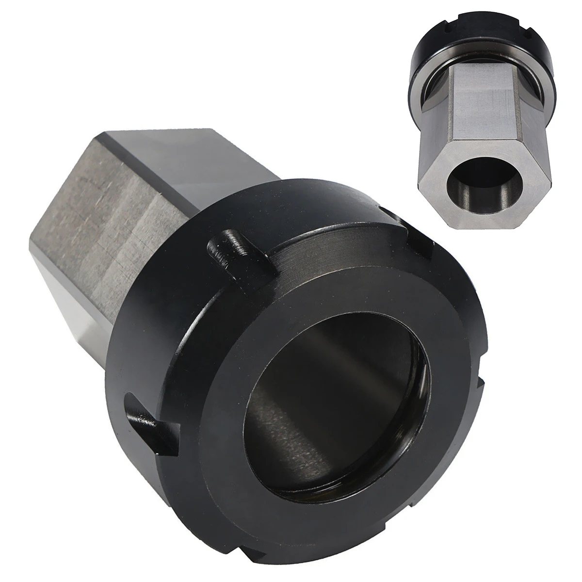 

1Pc Hex ER40 Collet Block 50*80mm Durable Collet Block Holder For Lathe Engraving Machine