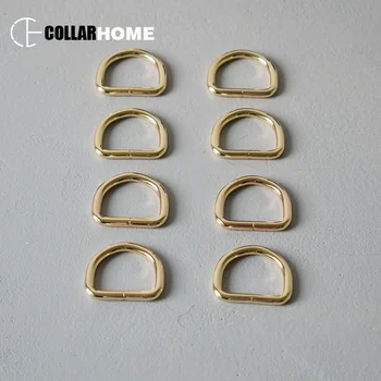 

50pcs metal buckle D-rings 1 inch 25mm diy straps bag pet dog harness collar accessories Dee ring semicircle manual button