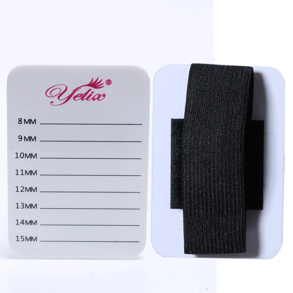 

Yelix Eyelash Extension Hand Plate Holder False Lash Holder Pallet & Bandage Lash Glue Pad Lash Extension Supplies