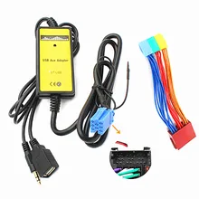 2018 Car CD MP3 USB Interface Adapter AUX In Input for Audi A2 A4 A6 S6 A8 TT S4 S8 with Mini ISO 8P blue connector Top Sale