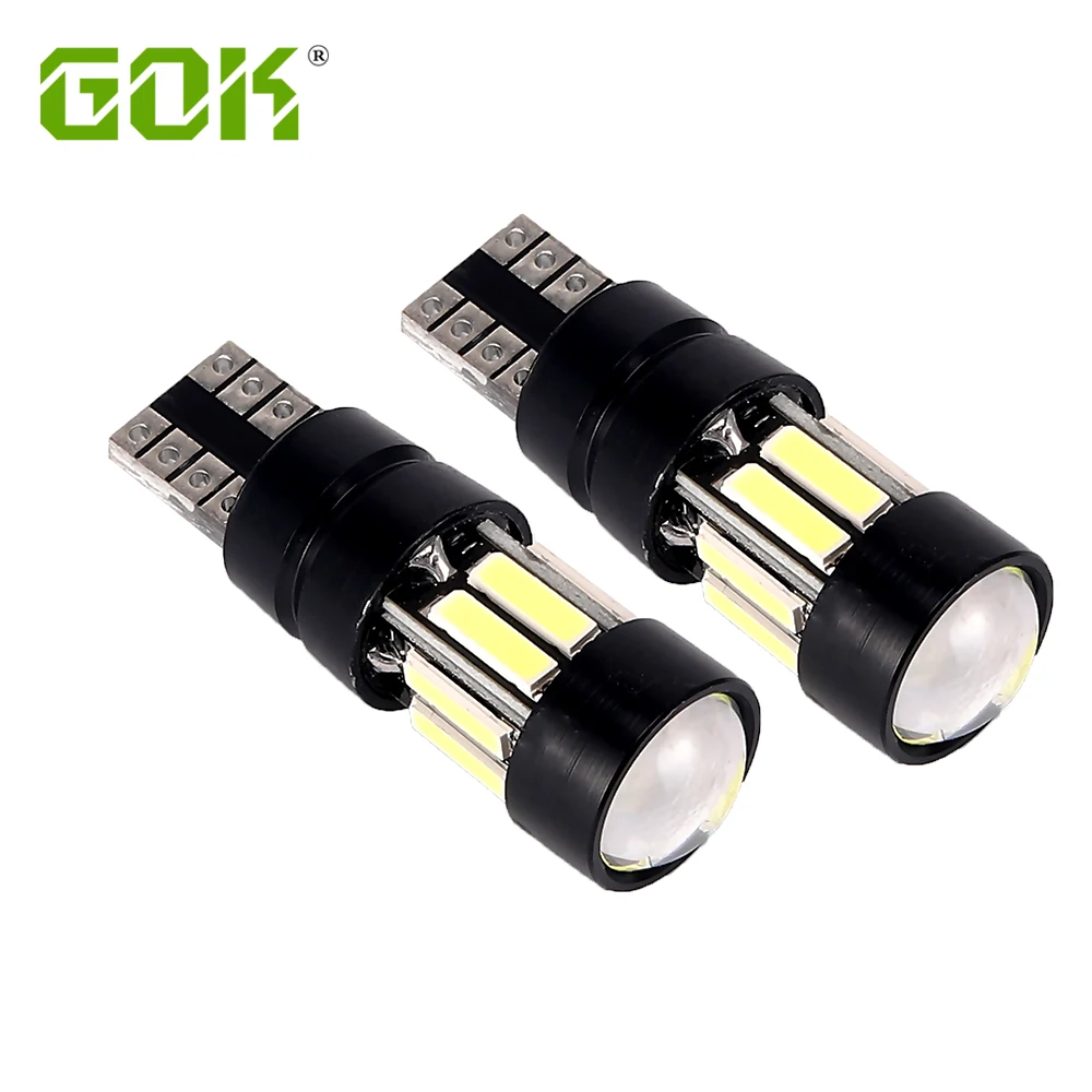 

10PCS Car Auto LED T10 Canbus 194 168 led W5W t10 10SMD 7020 LED Light car Side Lights Interior Light Car Styling