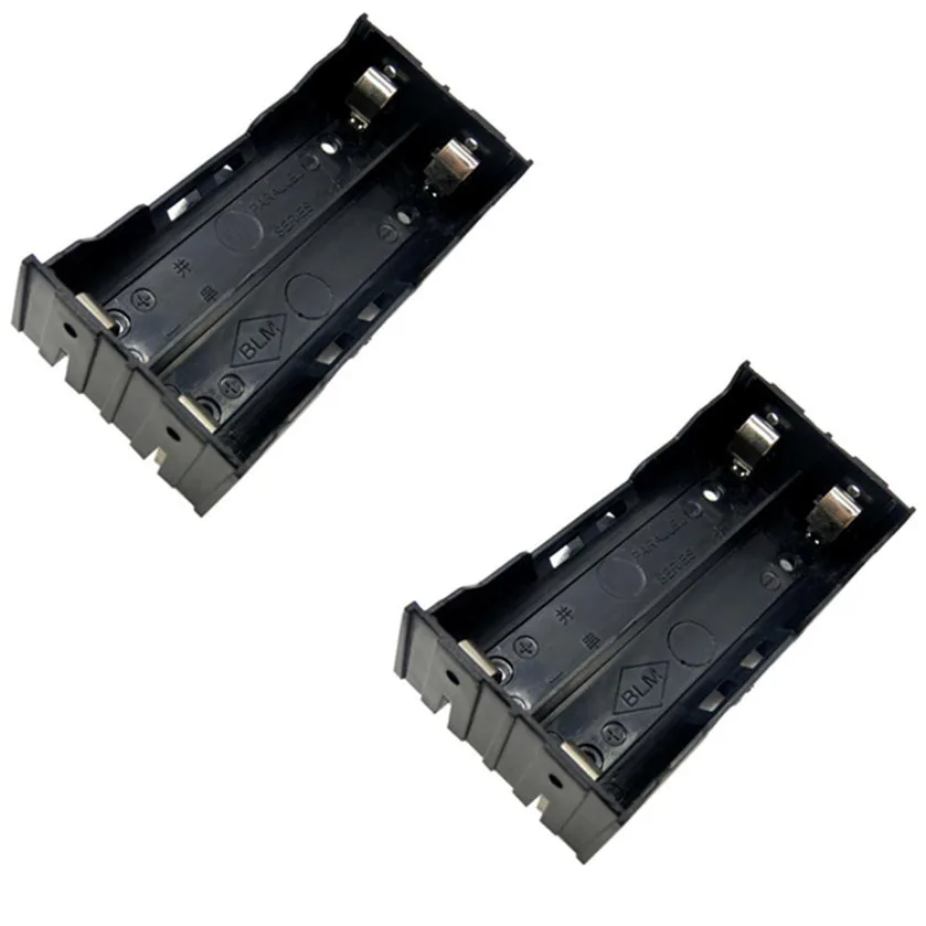 Лучшая цена 2 шт DIY коробка держатель чехол для 2X18650 3 7 V аккумуляторная батарея 4