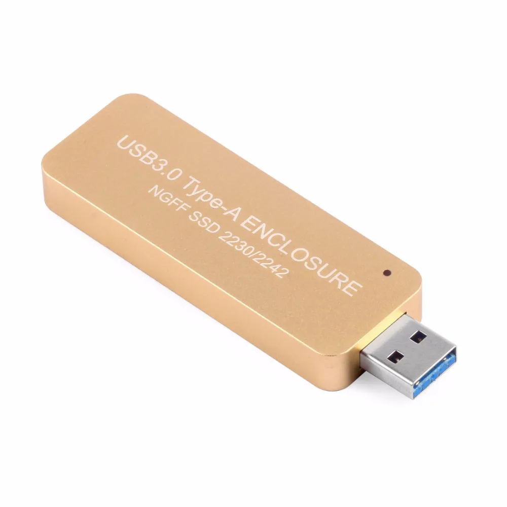 LM-841U USB3.0 TYPE-A TO SATA B-key SSD Enclosure Solid State Drive Hard Disk Adapter USB Enbedded for NGFF 2230/2242 Q19900/2