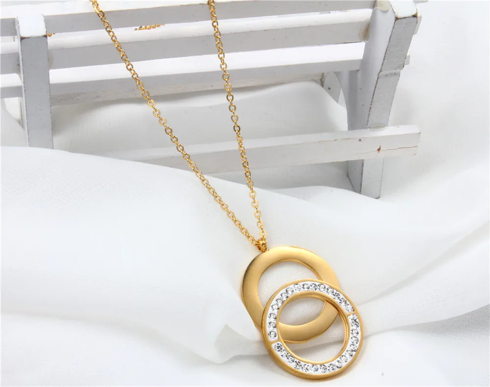 XUANHUA Stainless Steel Necklaces & Pendants Choker Necklace Women Jewelry Accessories Stone Jewellery Collares Fashion Jewelry