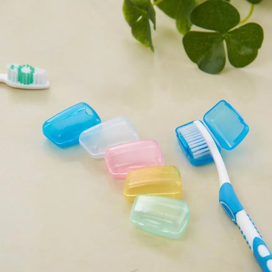 

New Qualified Wash Box Portable Travel Toothbrush Cover Wash Brush Cap Case Box dig1229