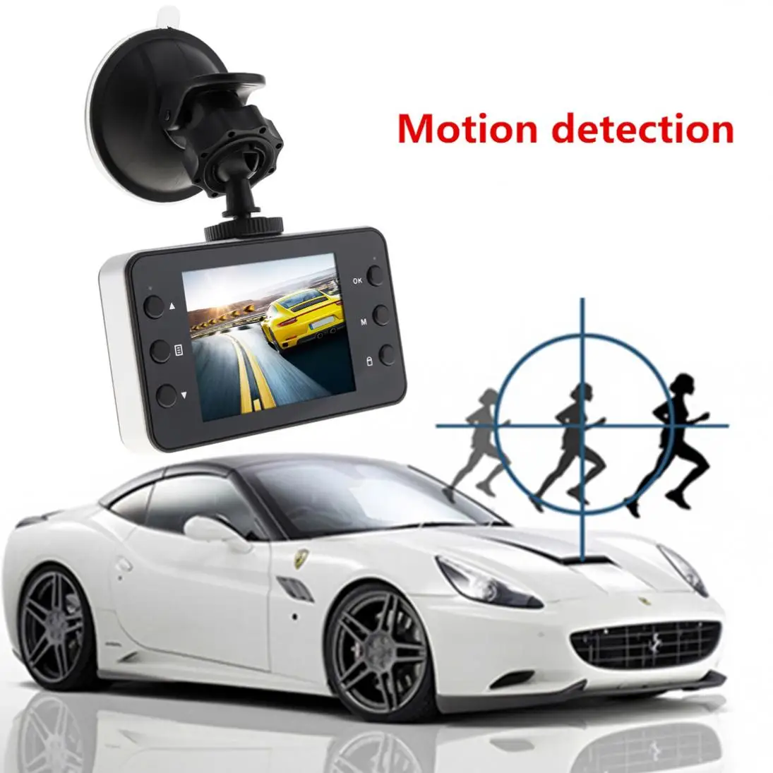 Универсальный 2,4 дюймов 1280x720 1080P HD Ночное видение Видеорегистраторы для автомобилей Камера видео Регистраторы Dash Cam g-сенсор