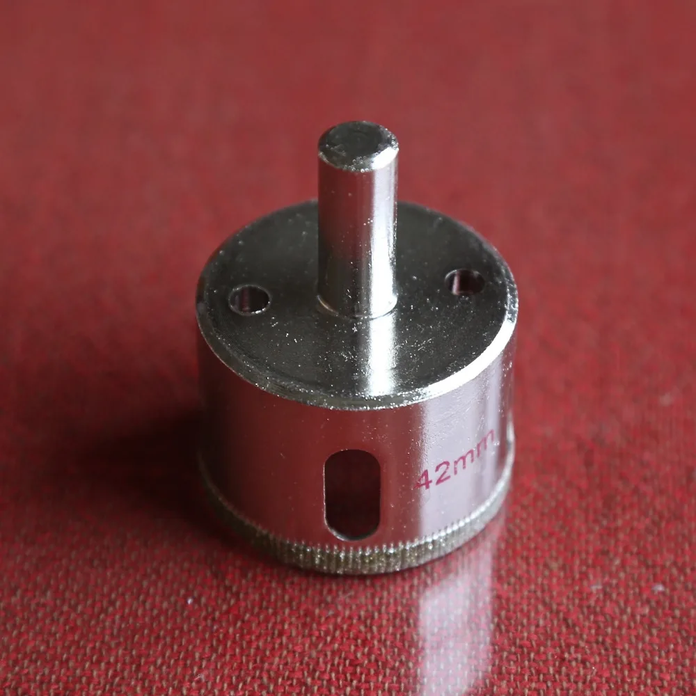 Home decoration diamond glass hole saw 42mm drill bit diamond drill core bit for drilling glass