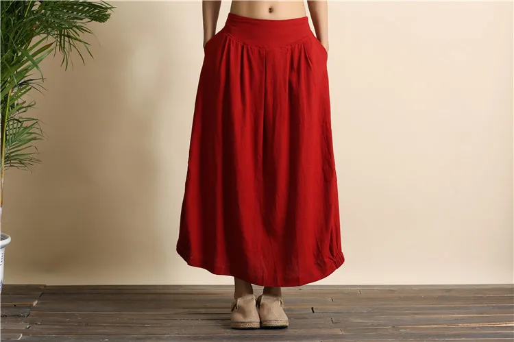 linen skirt long (13)