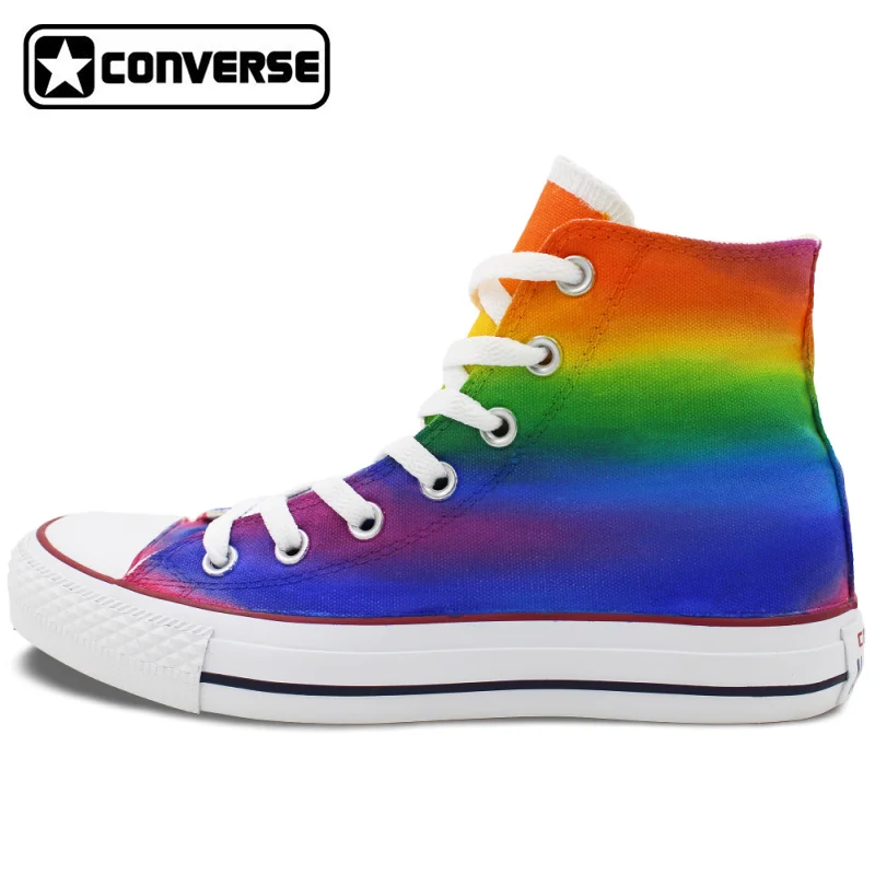 Prix pour Progressive Coloré Arc-En-Converse Chuck Taylor Hommes Femmes Chaussures High Top Peint À La Main Chaussures Homme Femme Unique Couleur Sneakers Prix pour Progressive Coloré Arc-En-Converse Chuck Taylor Hommes Femmes Chaussures High Top Peint À La Main Chaussures Homme Femme Unique Couleur Sneakers