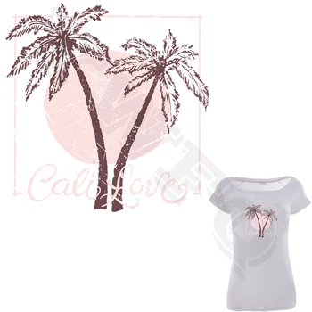 

Summer Clothes Patches California Washable Clothing Deco Badges Diy Accessory New Design Heat Transfer Patches