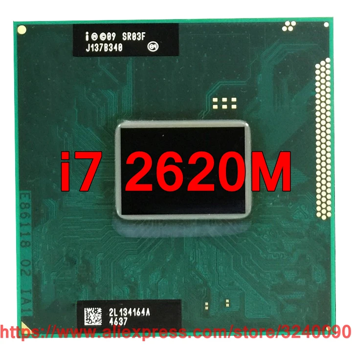 Оригинальный процессор lntel Core i7 2620M SR03F (4M кэш/2 70 ГГц-3 40 ГГц/двухъядерный) i7-2620M для