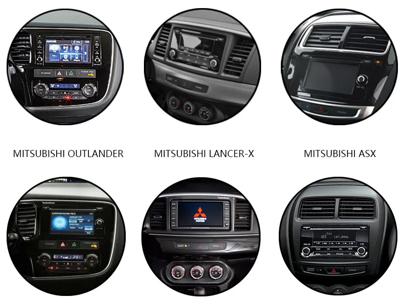 Top 7" Android 8.0 Car GPS Radio media Player for Mitsubishi Outlander Lancer -X ASX 2014-2015 with Octa Core 4GB+32GB Auto Stereo 1