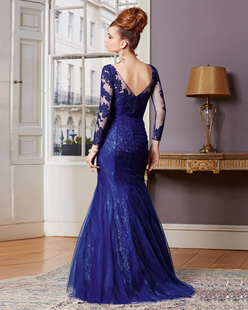 vestido mae da noiva azul royal