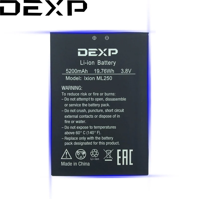 

Original 5200mAh DEXP IXION ML250 AMPER M Battery Cellphone Bateria + Tracking Number