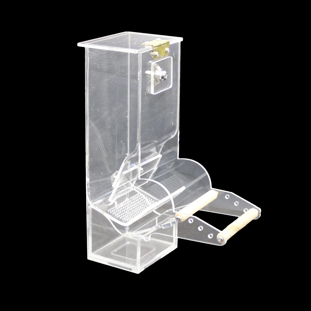 1 Pc Durable Transparent Bird Automatic Feeder Parrot Canary Bird Feeding Box Pigeon Supplies Cage Accessories Feed Devices