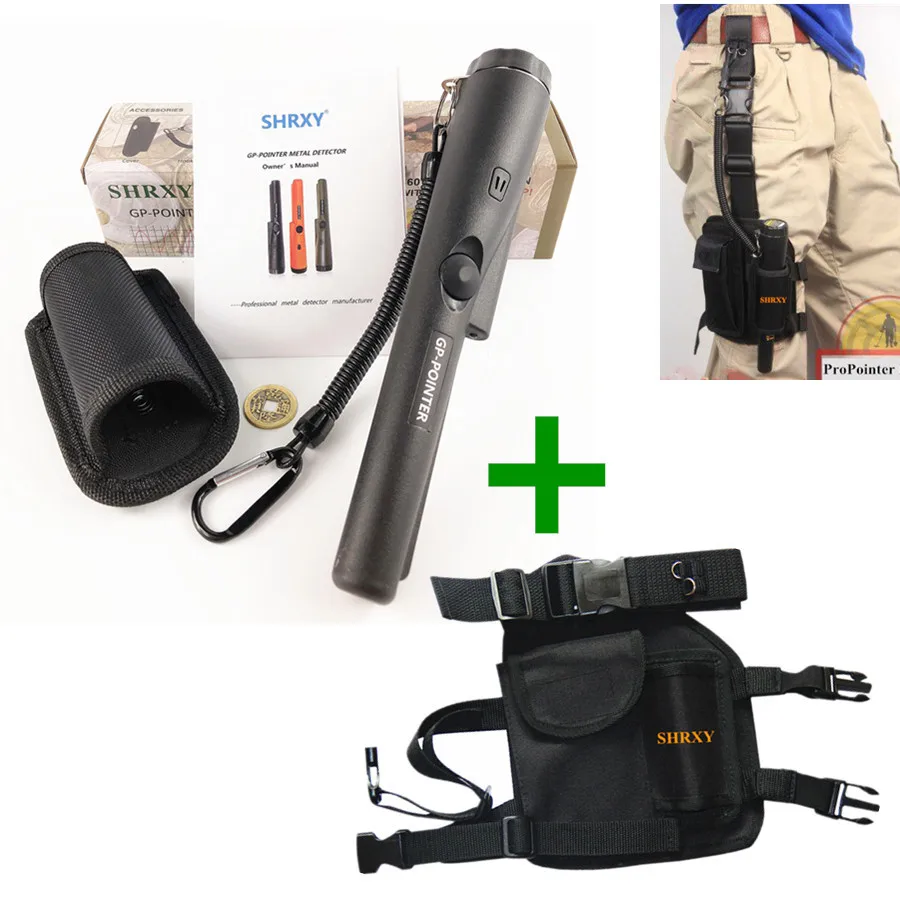 

Pro Pinpointing Metal Detector GP-pointer Gold Pinpointers pointer Metal Detector with Drop Leg Pouch Bag kit