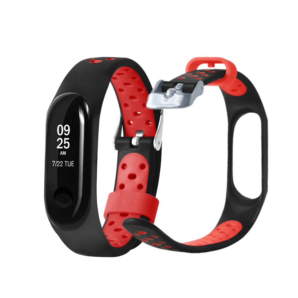 

FIFATA Bracelet for Xiaomi Mi Band 3 Sport Strap watch Silicone wrist strap For xiaomi miband 3 accessories bracelet Mi 3 Strap