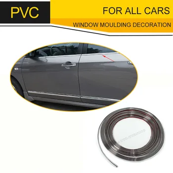 

Chrome Moulding Decoration Adhesive Bumper Grille Protecting Trim Strip for bmw E46 E90 F30 golf MK6 7audi A3