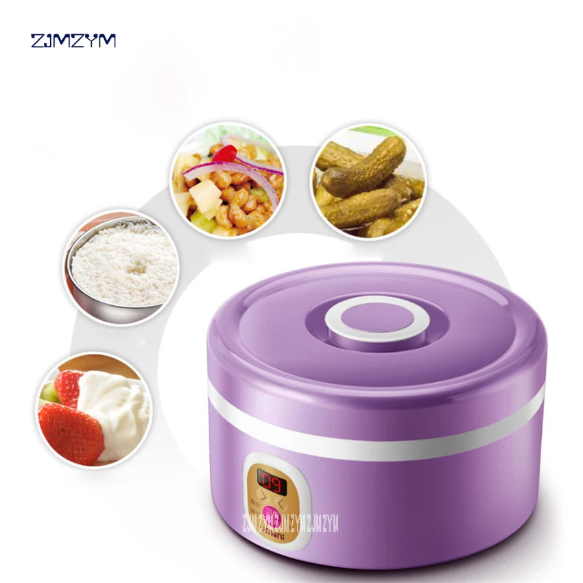 Purple Yogurt Makers Rice Wine Natto Machine Household Fully Automatic Yogurt Glass Sub-cup Liner Multifunctional SNJ-M10