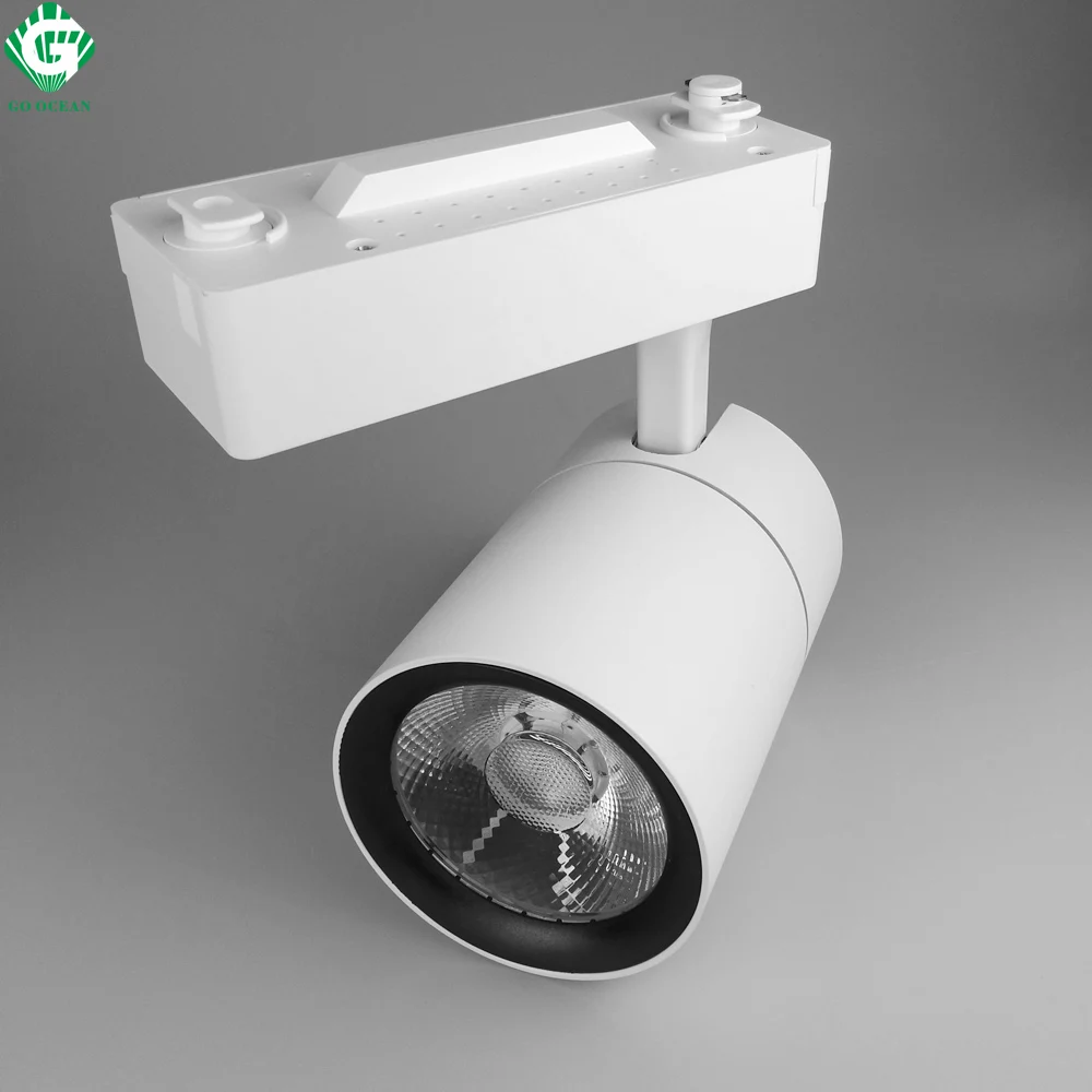 GO OCEAN LED Track Light 30W AC85- 265V for Mall Exhibition Office Shop Store Kitchen Track Lighting Rail Spotlight (21)