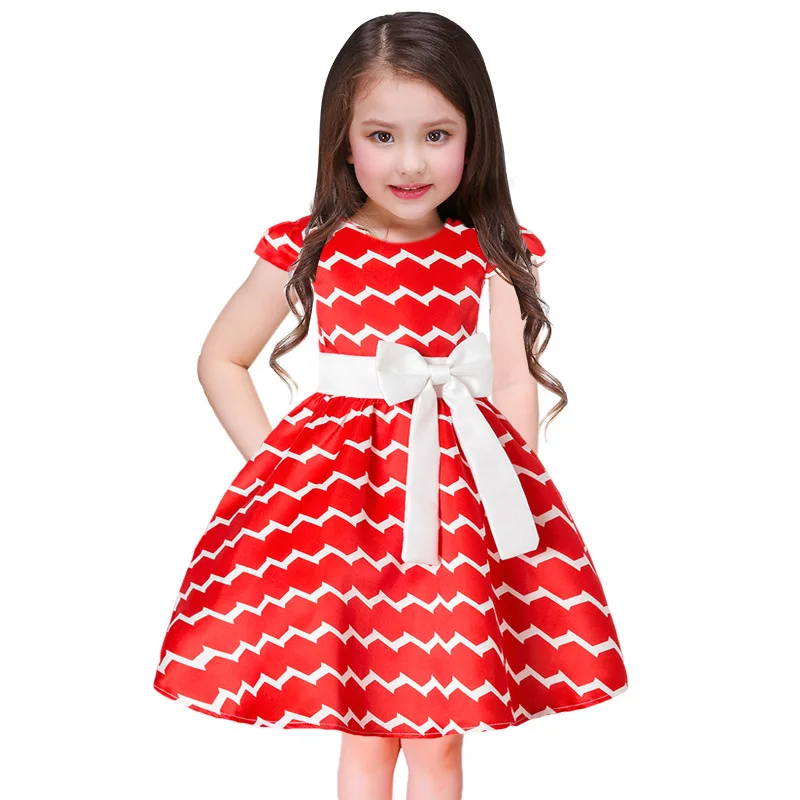 

New Girls' Dress Fashion Stripes Children's Dress Kids Tutu Dresses