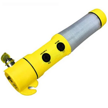 

40pcs/lot 4in1 Multifunctional Car Emergency Safety Hammer Flashlight Warning Light Cutter Knife Life-saving Rescue