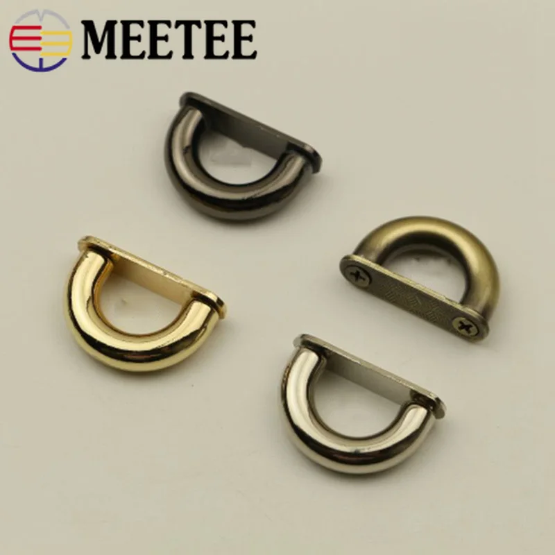 

Meetee 5pcs 13mm Metal D Ring Buckle Connection Alloy Metal Shoes Bags Buckles DIY Hardware Accessories Sewing Handmade AP523