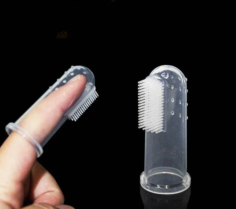 Title 3, 100Pcs/lot Pet Finger Toothbrush Super Soft Dog...