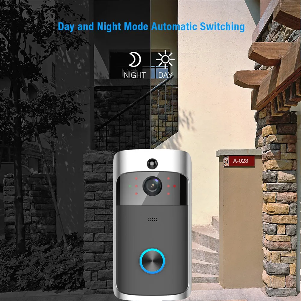 Беспроводная камера Smart Video IR дверной звонок домашний визуальный внутренней связи с Wi-Fi ночного видения Обнаружение движения видео непромокаемый дверной звонок Euplug